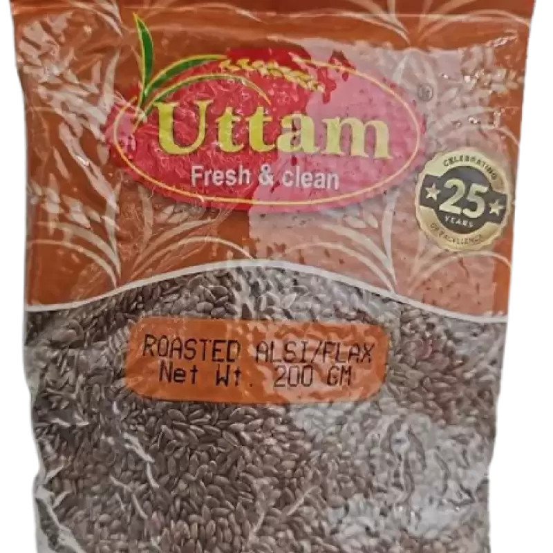 uttam alsi(flax) seed roasted 200gm